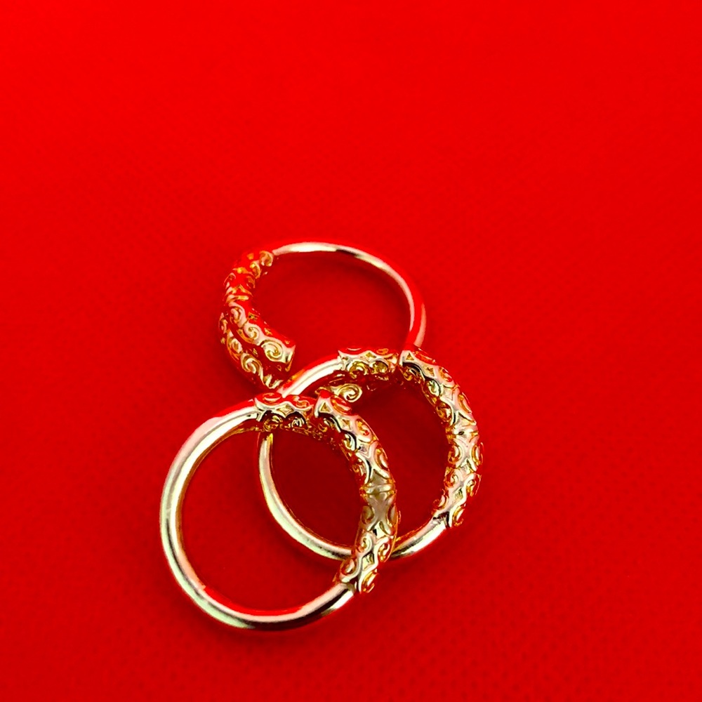 Bangle Ring-Adjustable-Gold Tone